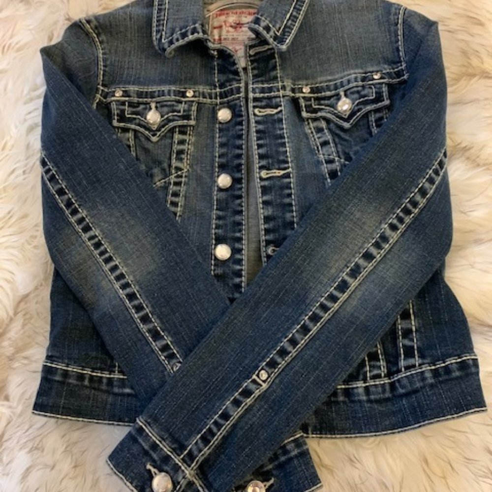 True Religion "Disco Emily" Jean Jacket